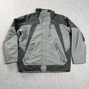 Killtec Jacket Mens Large Gray and Black Softshell Full Zip Ski Level 3 Outdoor